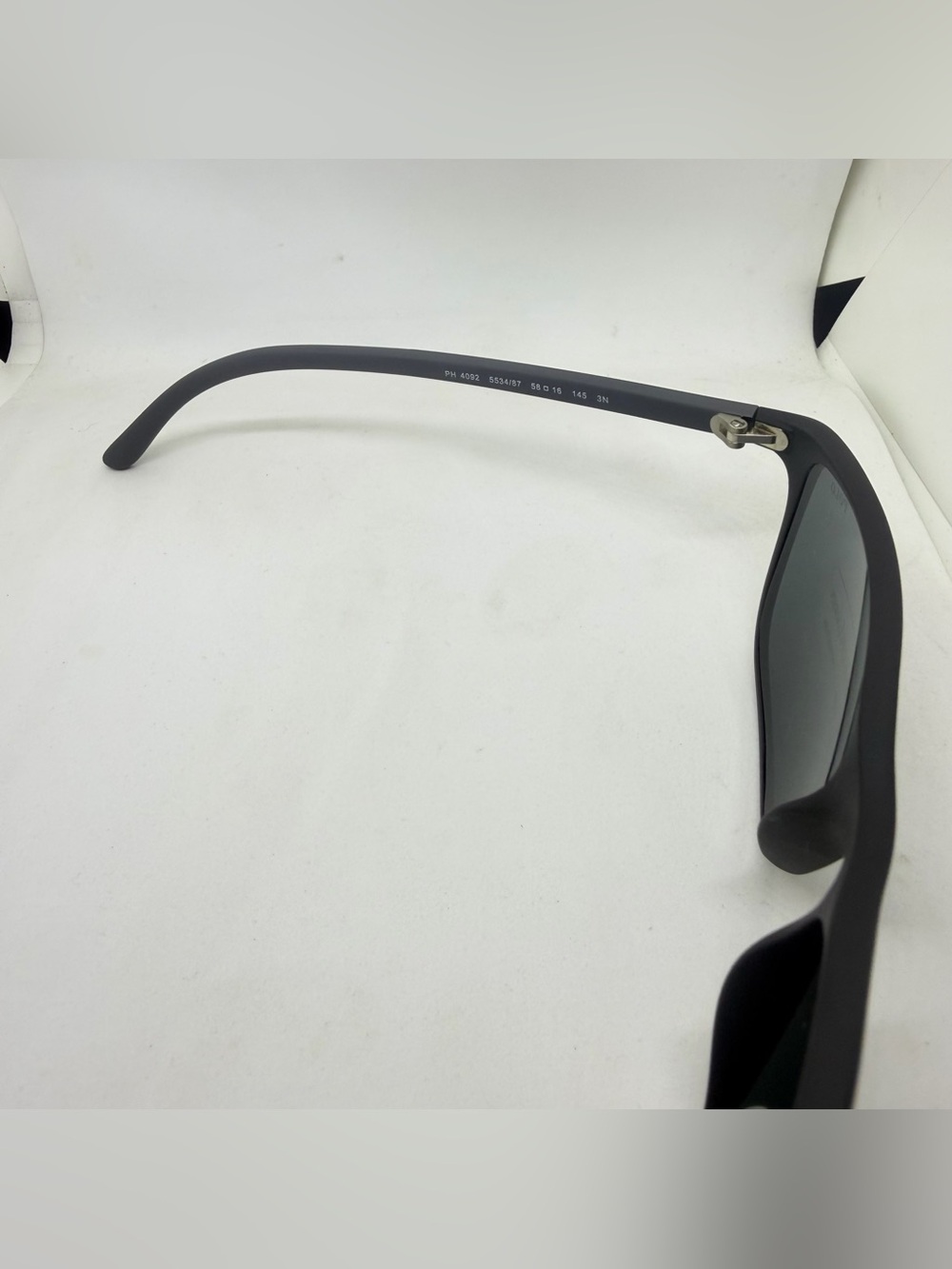 Polo by Ralph Lauren Matte Black Frame Sunglasses with Dark Lenses - Picture 2 of 4
